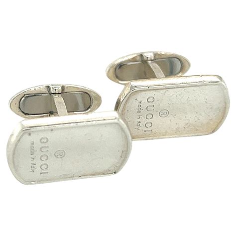 gucci cufflinks|gucci cufflinks silver.